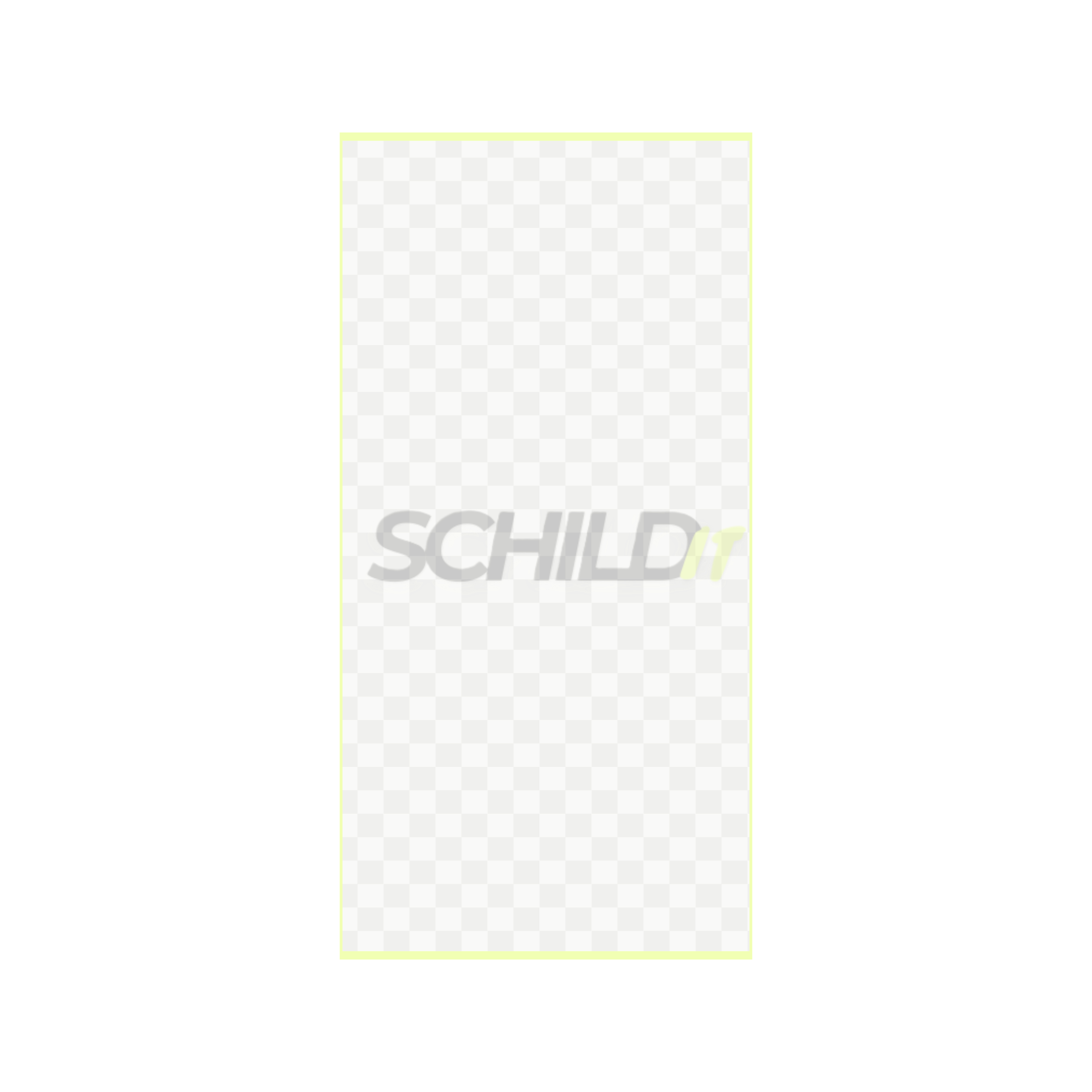 Aufkleber personalisierbar transparent 1:2
