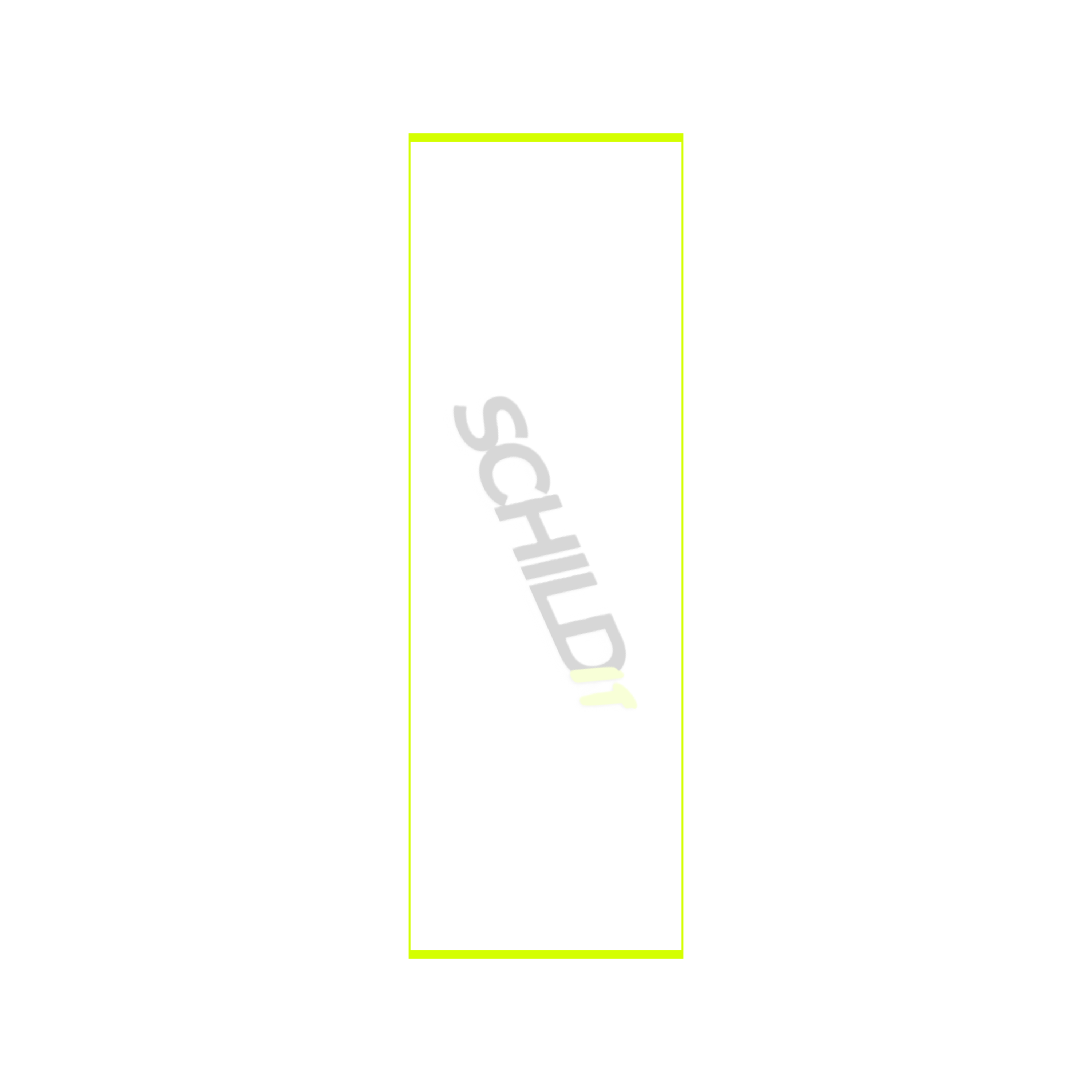 Aufkleber personalisierbar weiß 1:3