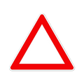 Gefahrenschild personalisierbar Verkehrsschild Dreieck 63 cm Aluminium