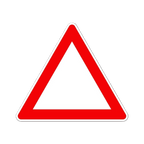 Gefahrenschild personalisierbar Verkehrsschild Dreieck 63 cm Aluminium