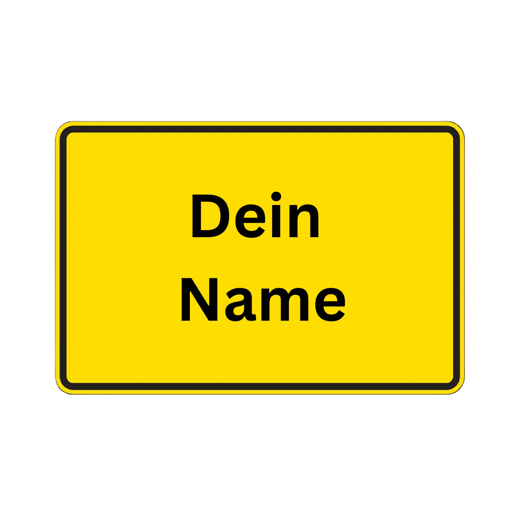 Ortsschild personalisierbar 90x60 cm Aluminium Verkehrsschild