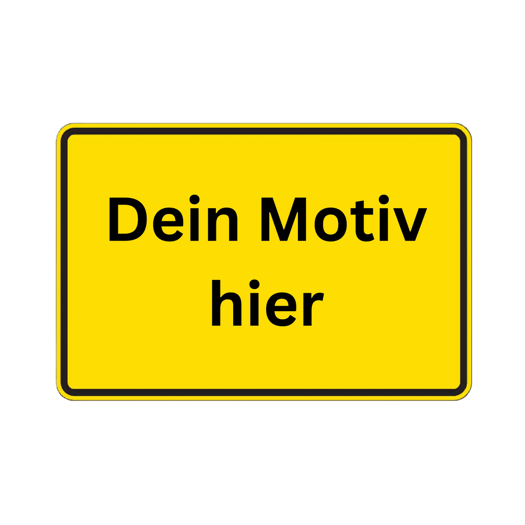 Ortsschild personalisierbar 90x60 cm Aluminium Verkehrsschild