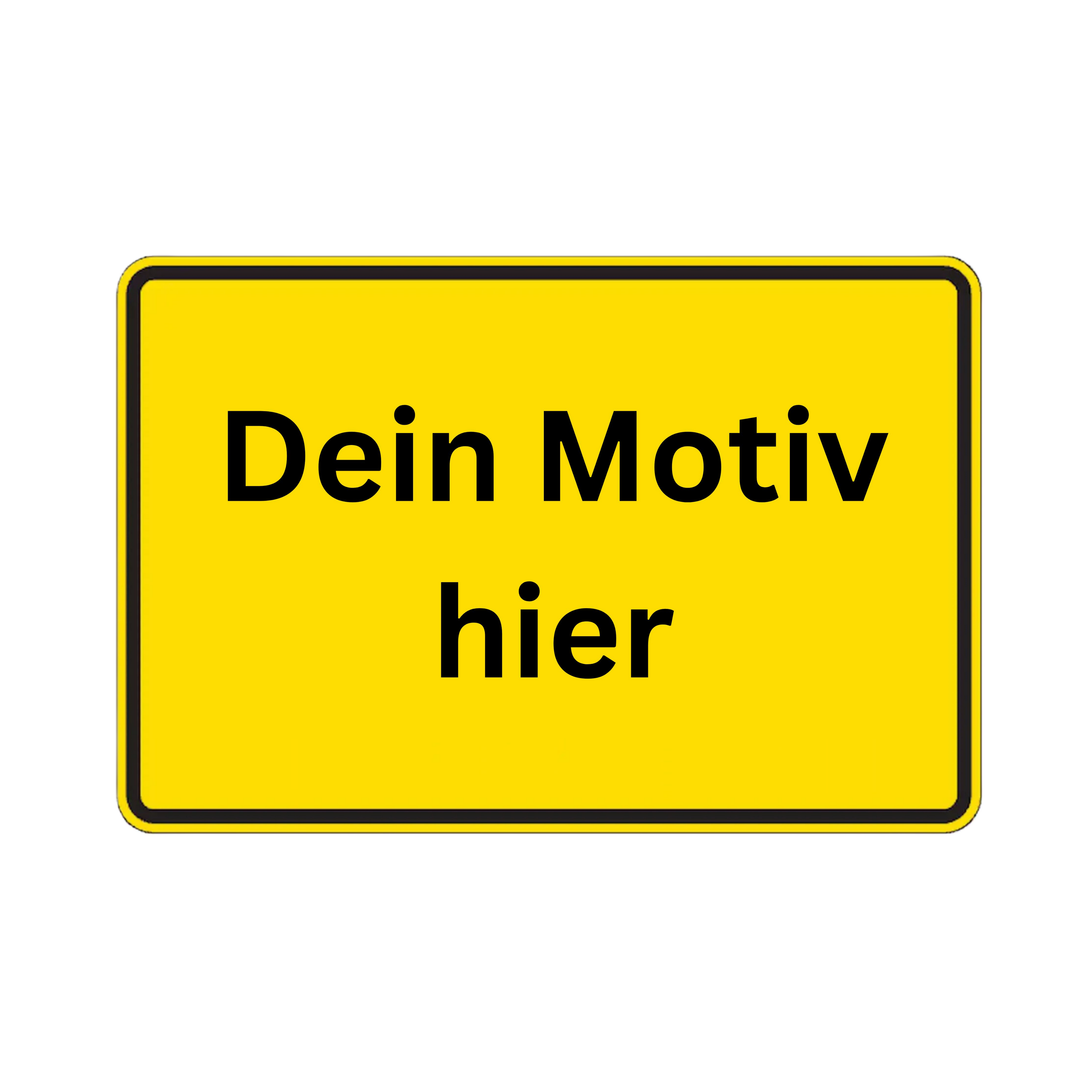Ortsschild personalisierbar 90x60 cm Aluminium Verkehrsschild