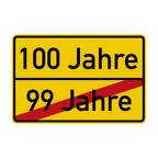 Geburtstag Ortsschild Verkehrsschild mit Alter 90x60 cm Aluminium