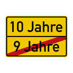 Geburtstag Ortsschild Verkehrsschild mit Alter 90x60 cm Aluminium