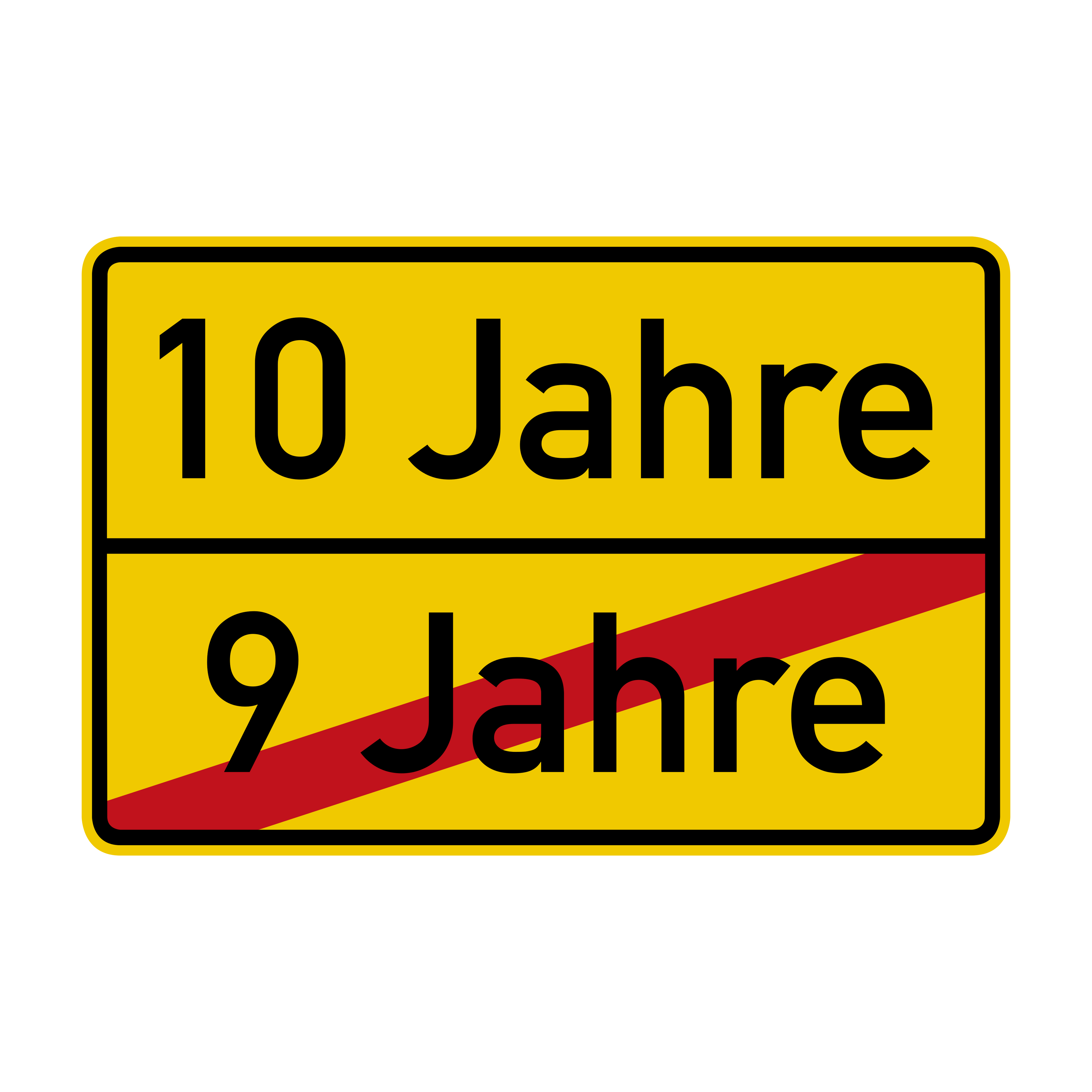 Geburtstag Ortsschild Verkehrsschild mit Alter 90x60 cm Aluminium