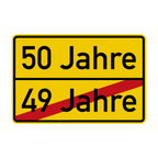 Geburtstag Ortsschild Verkehrsschild mit Alter 90x60 cm Aluminium