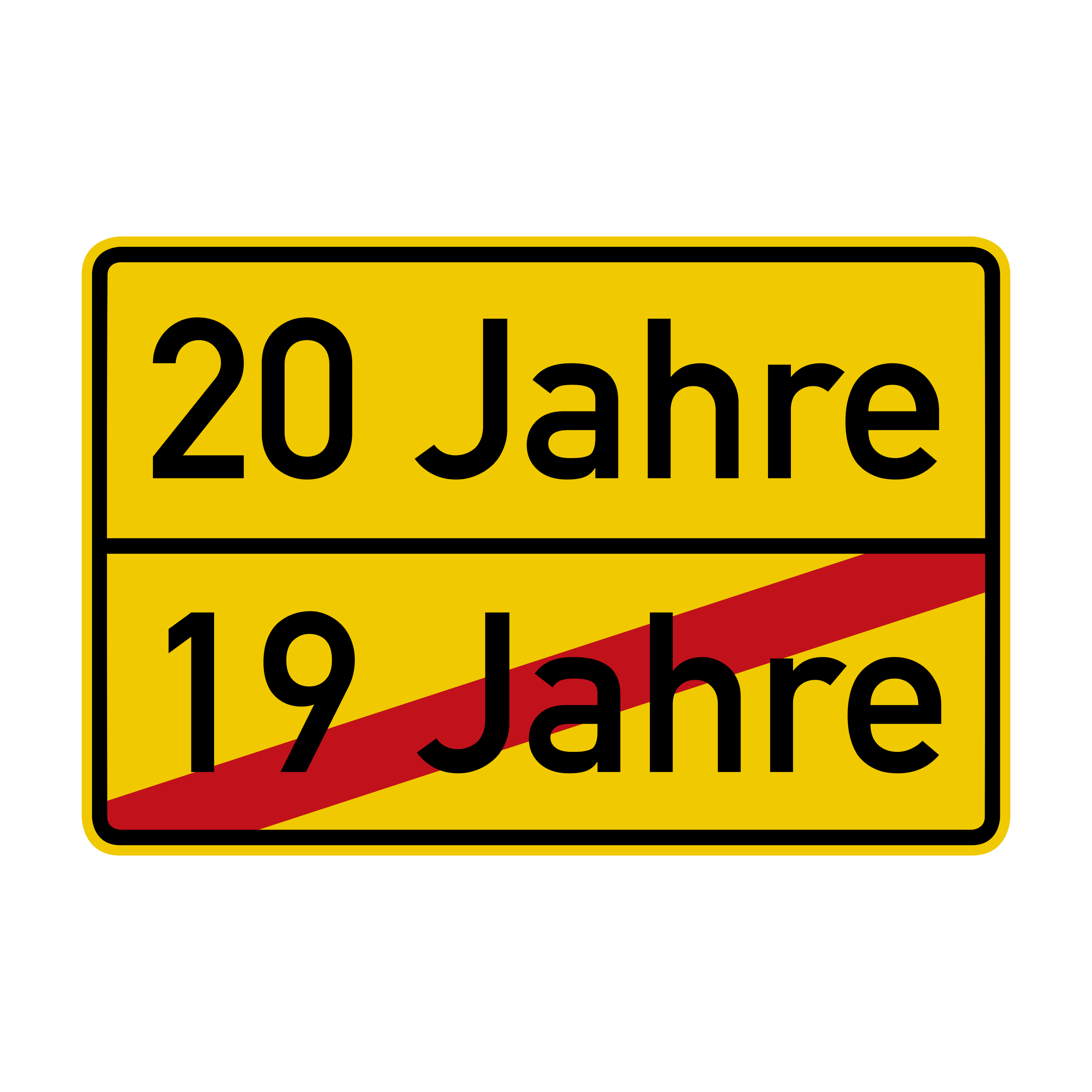 Geburtstag Ortsschild Verkehrsschild mit Alter 90x60 cm Aluminium