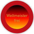 Durchfahrt verboten WM Edition Verkehrsschild Ø60 cm Aluminium