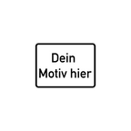 Zusatzschild personalisierbar Verkehrsschild 420x315 cm mit Wunschtext Aluminium